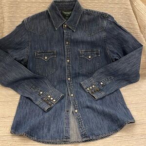 Ralph Lauren denim shirt- shadow on pic- no fading!